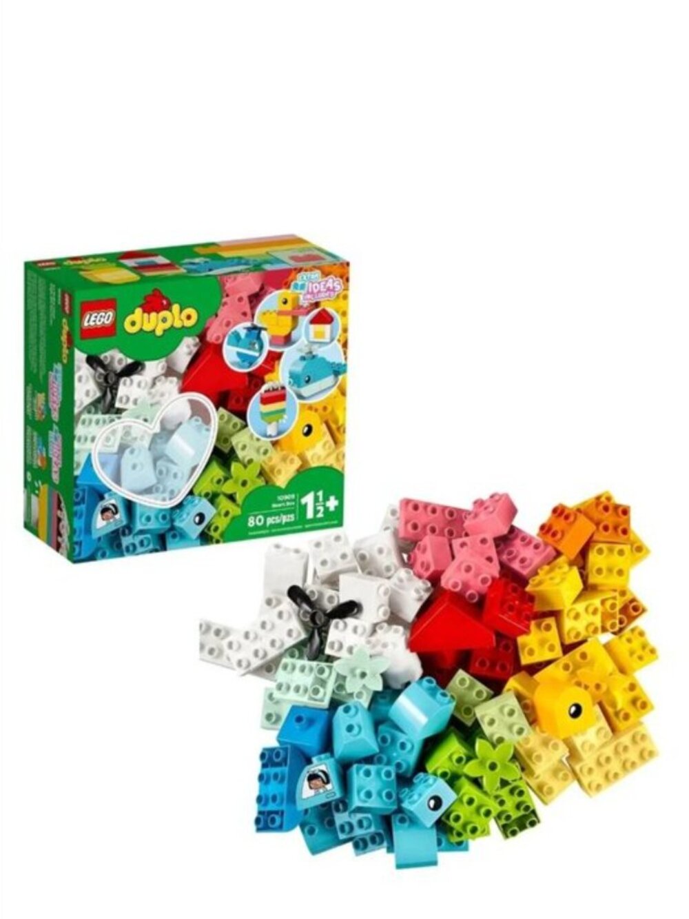 Lego DUPLO Heart Box (80 Pieces)10909 First Building Playset New In Box